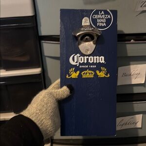 Corona Wall-Mounted Bottle Opener - Blue